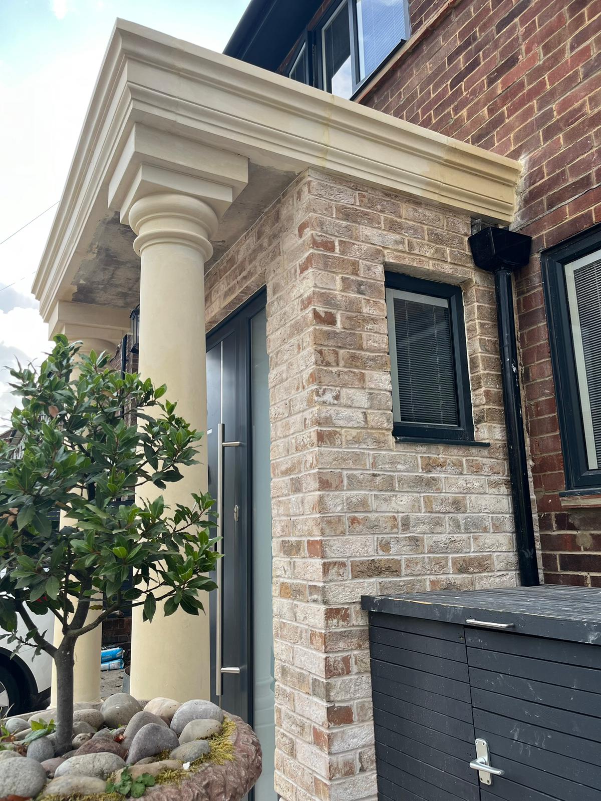 Single Brick Extensions Brick Slip Extensions and Porch Cladding – The Brick Tile Company