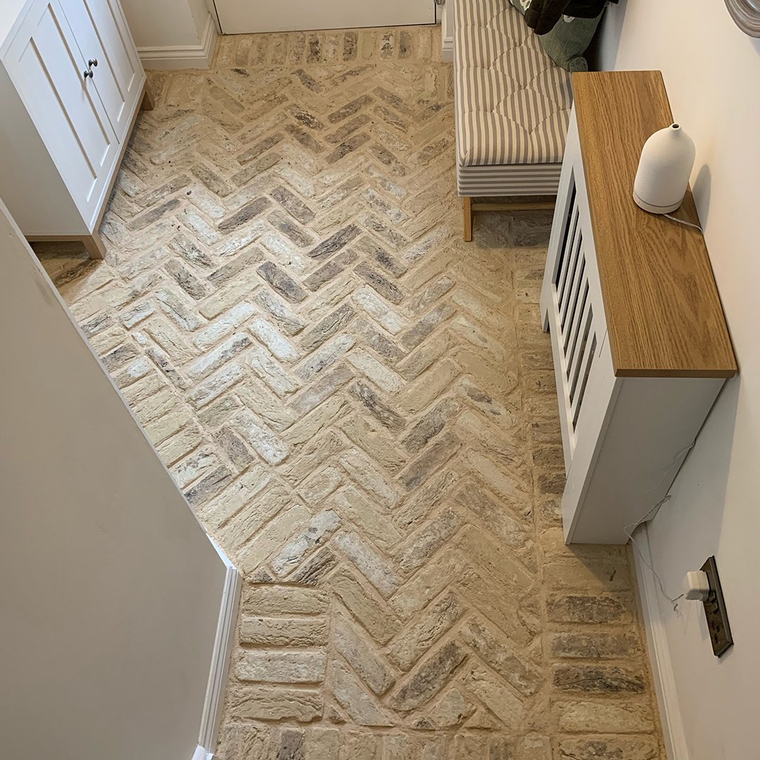 Brick Slip Flooring | Creating a brick floor – The Brick Tile Company