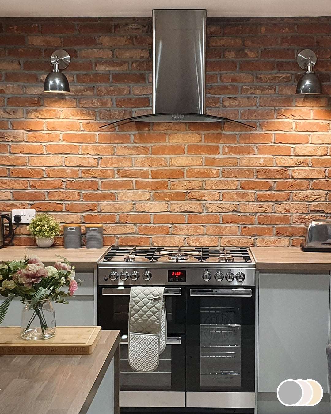 Rustic Red Multi Blend 3 | Rustic Red Multi Brick Slips – The Brick Tile Company